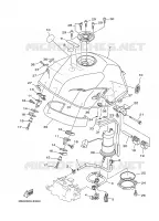 BENZINE TANK voor Yamaha TDM900A 2008