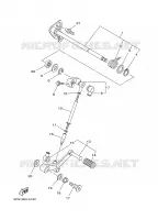 SCHAKEL STANG / PEDAAL voor Yamaha TDM900A 2008