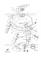 BENZINE TANK voor Yamaha TDM900A 2008