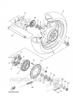 ACHTERWIEL voor Yamaha TDM900A 2008
