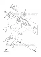 SCHAKELWALS / VORKEN voor Yamaha TDM900T 2005