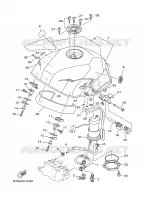 BENZINE TANK voor Yamaha TDM900T 2005