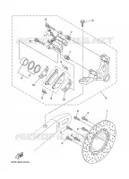 REMKLAUW ACHTER voor Yamaha TDM900T 2005