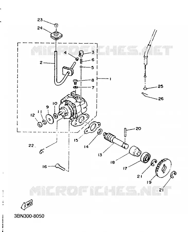 OLIEPOMP Yamaha MOTO 125 1991 TDR  TDR125