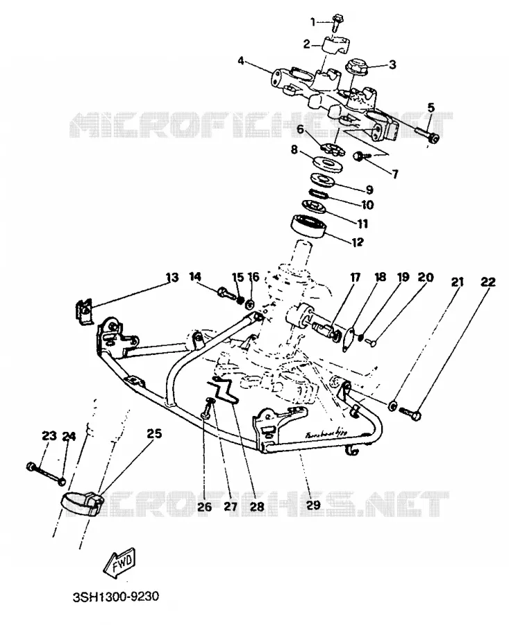 STUUR Yamaha MOTO 125 1991 TDR  TDR125