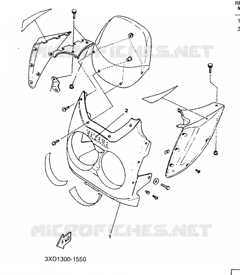 KAP 1 Yamaha MOTO 125 1991 TDR  TDR125