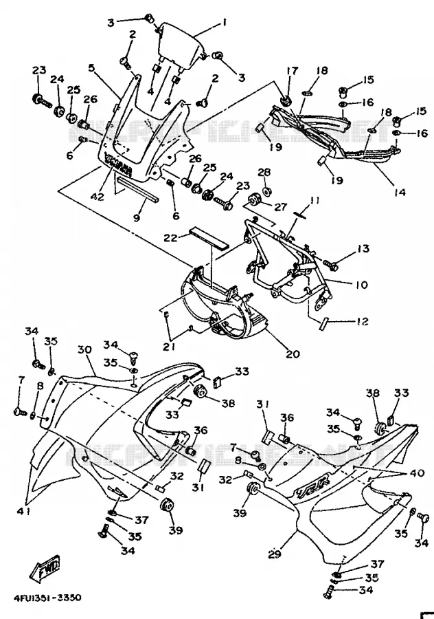 KAP 1 Yamaha MOTO 125 1993 TDR  TDR125