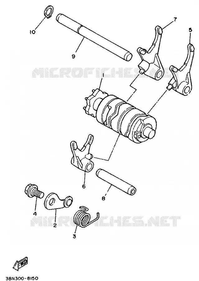SCHAKELWALS Yamaha MOTO 125 1993 TDR  TDR125