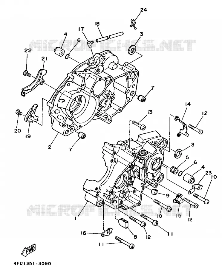 CARTERDELEN Yamaha MOTO 125 1993 TDR  TDR125