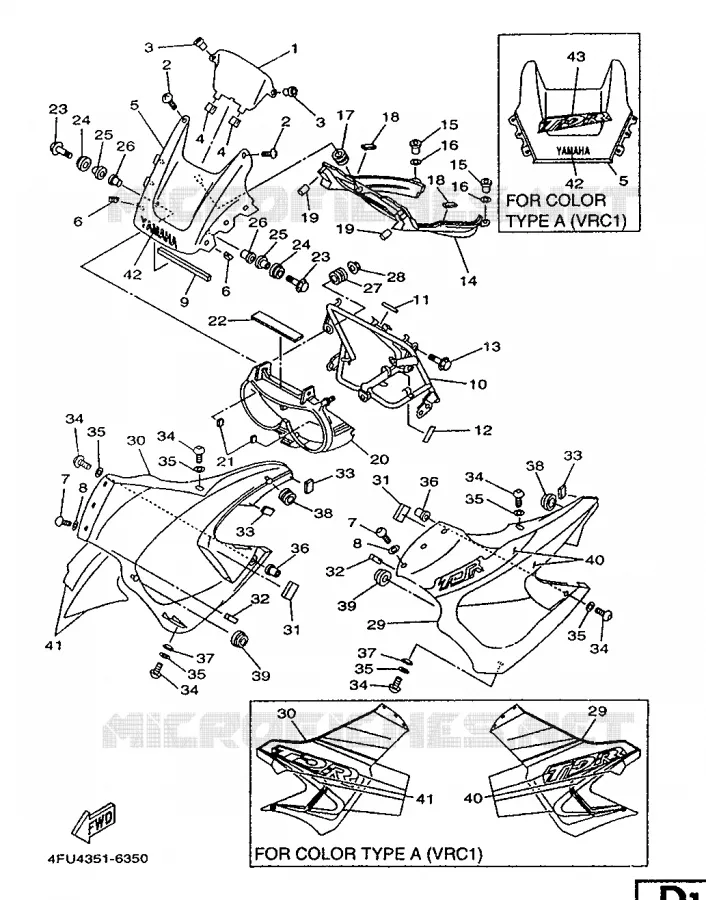 KAP 1 Yamaha MOTO 125 1996 TDR  TDR125