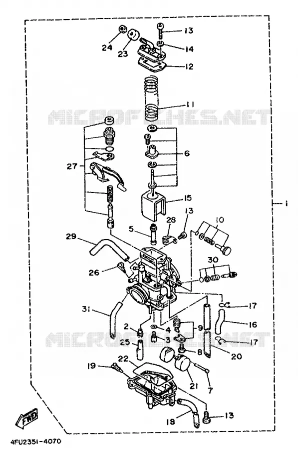CARBURATEUR  Yamaha MOTO 125 1996 TDR  TDR125