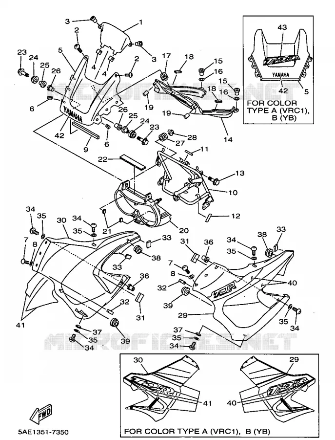 KAP 1 Yamaha MOTO 125 1997 TDR  TDR125