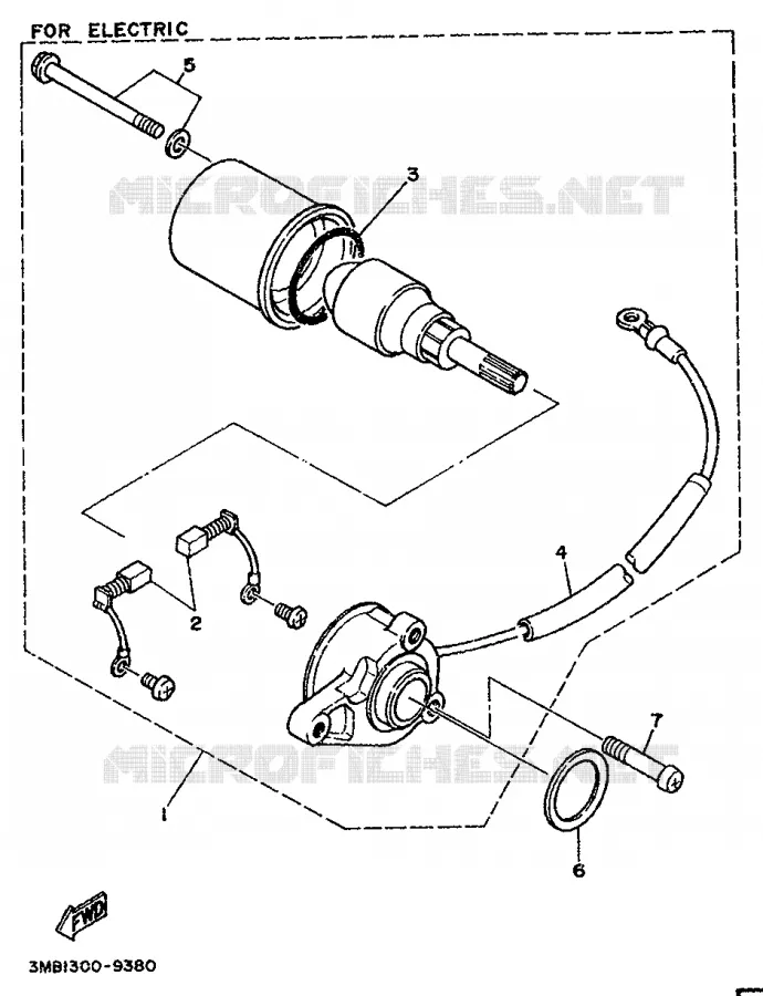 STARTMOTOR Yamaha MOTO 125 1997 TDR  TDR125