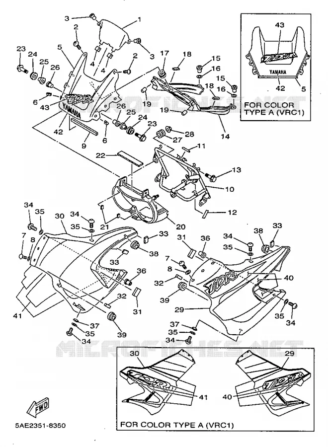 KAP 1 Yamaha MOTO 125 1998 TDR  TDR125