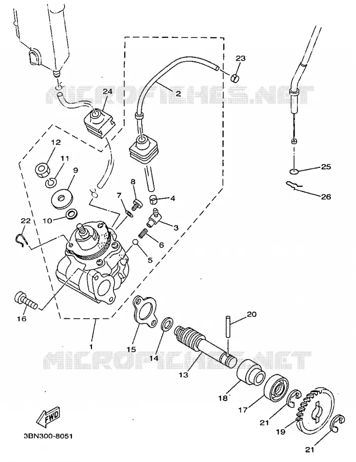 OLIEPOMP Yamaha MOTO 125 1998 TDR  TDR125