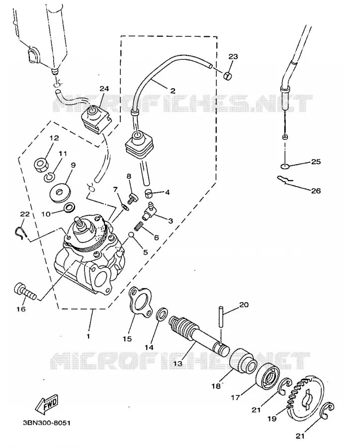 OLIEPOMP Yamaha MOTO 125 1998 TDR  TDR125