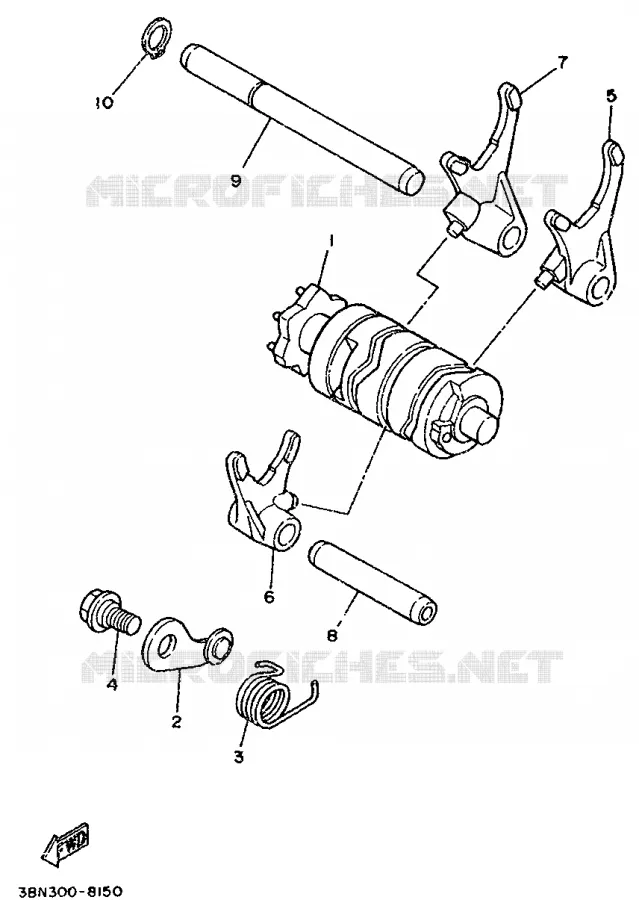 SCHAKELWALS Yamaha MOTO 125 1999 TDR  TDR125