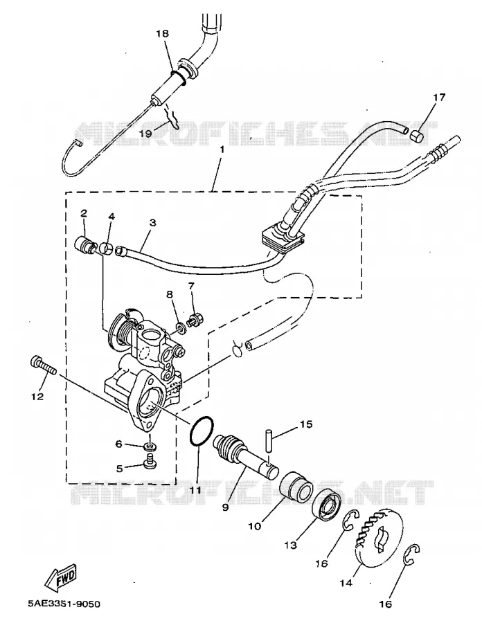 OLIEPOMP Yamaha MOTO 125 1999 TDR  TDR125