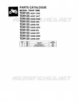 * CATALOG PREFACE * voor Yamaha TDR125 1999
