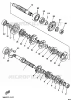 TRANSMISSIE voor Yamaha TDR125 1999