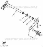 SCHAKEL PEDAAL voor Yamaha TDR125 1999