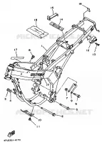 FRAME voor Yamaha TDR125 1999