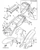 SPATBORD voor Yamaha TDR125 1999