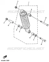 ACHTER SCHOKBREKER voor Yamaha TDR125 1999