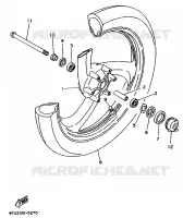 VOORWIEL voor Yamaha TDR125 1999