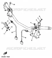 STUURSCHAKELAAR / HEVEL voor Yamaha TDR125 1999