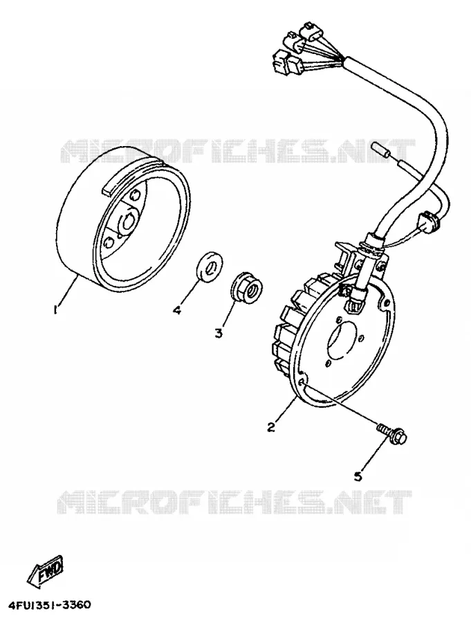 DYNAMO Yamaha MOTO 125 1999 TDR  TDR125