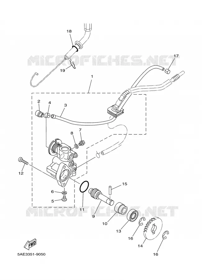OLIEPOMP Yamaha MOTO 125 2000 TDR  TDR125