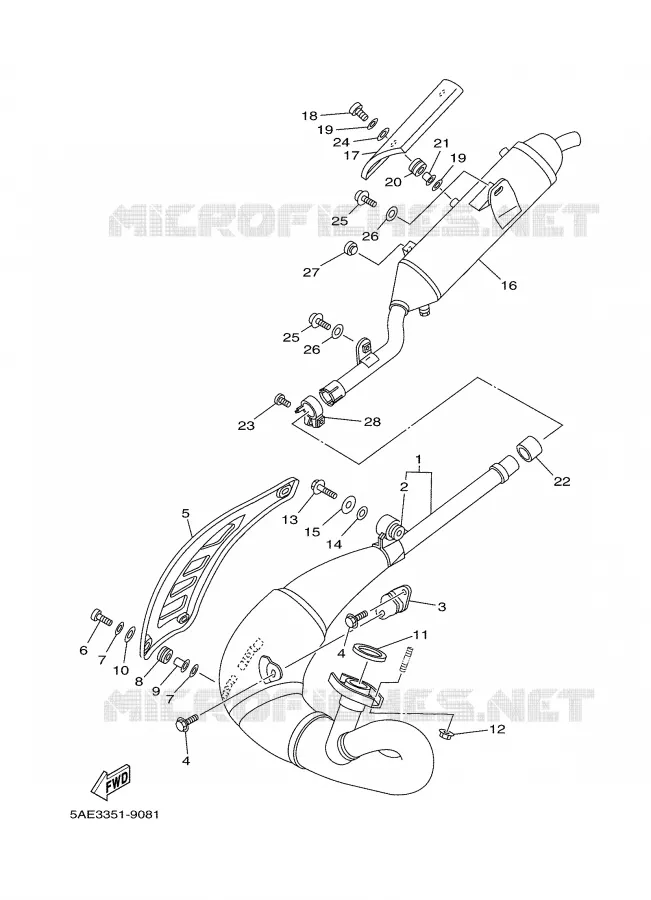 UITLAAT Yamaha MOTO 125 2001 TDR  TDR125