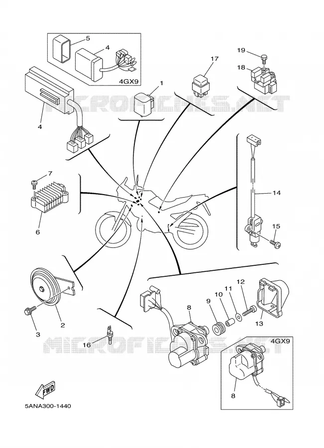 ELECTRISCH 2 Yamaha MOTO 125 2001 TDR  TDR125