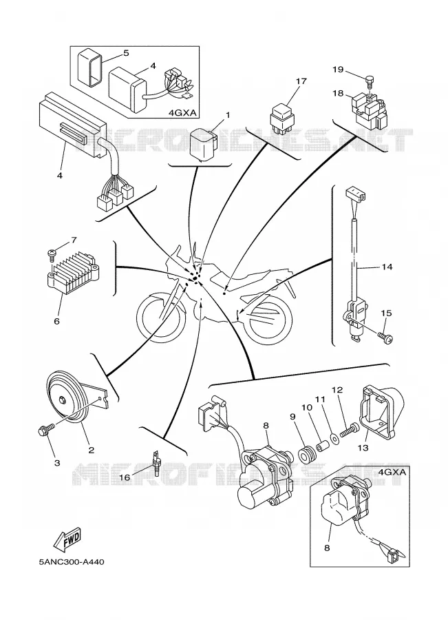 ELECTRISCH 2 Yamaha MOTO 125 2002 TDR  TDR125