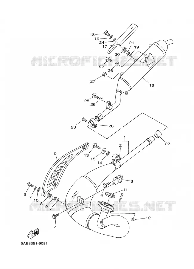 UITLAAT Yamaha MOTO 125 2002 TDR  TDR125