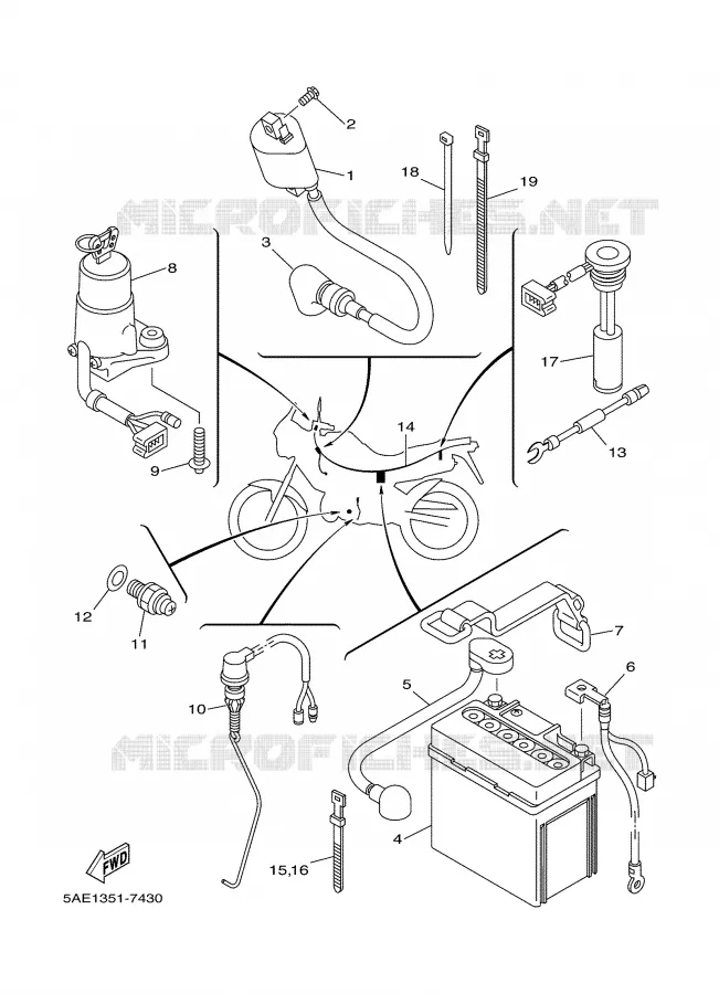 ELECTRISCH 1 Yamaha MOTO 125 2002 TDR  TDR125