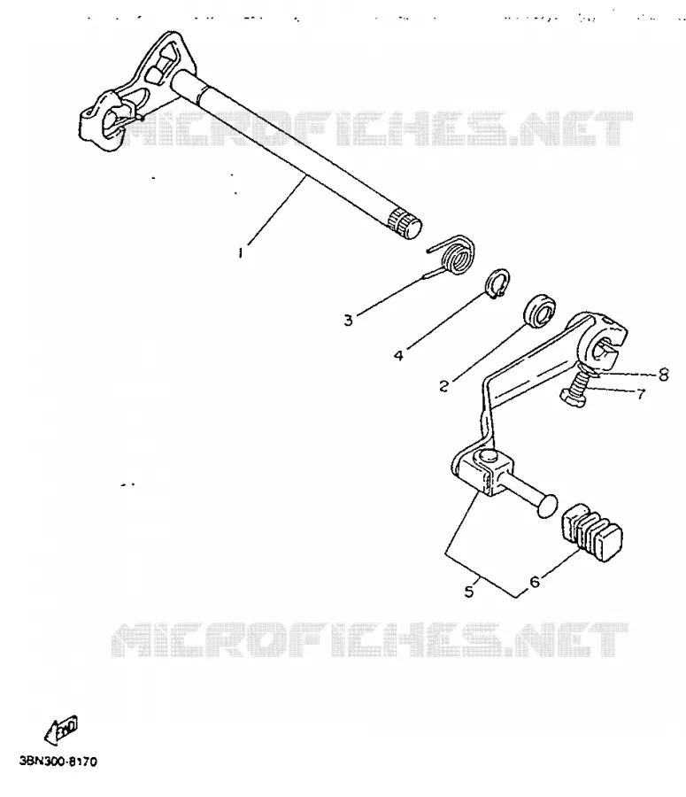 SCHAKEL PEDAAL Yamaha MOTO 125 1992 TDR  TDR125R