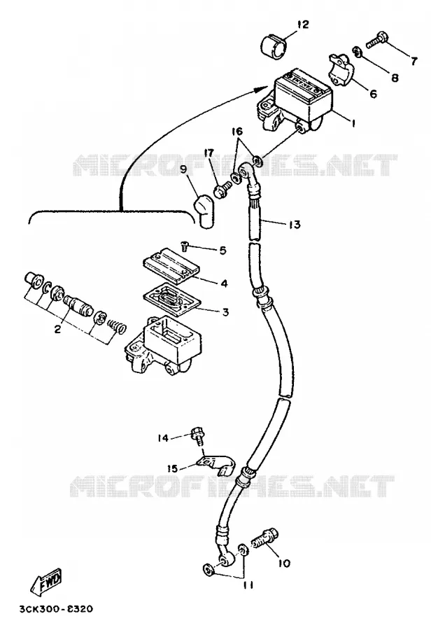 POMP VOOR Yamaha MOTO 240 1988 TDR  TDR240