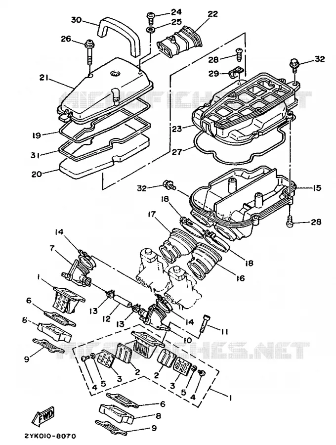INLAAT Yamaha MOTO 250 1990 TDR  TDR250