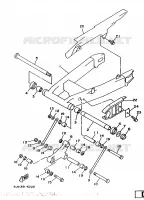 ACHTERBRUG voor Yamaha TRX850 1997