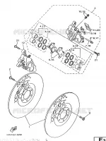 REMKLAUW VOOR voor Yamaha TRX850 1997