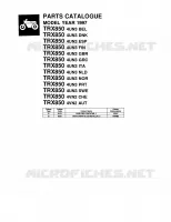 * CATALOG PREFACE * voor Yamaha TRX850 1997