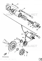 STARTMOTOR KOPPELINGS voor Yamaha TRX850 1997