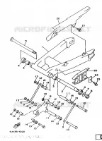 ACHTERBRUG voor Yamaha TRX850 1997