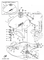 BENZINE TANK voor Yamaha TRX850 1997