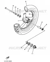 VOORWIEL voor Yamaha TRX850 1997