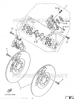 REMKLAUW VOOR voor Yamaha TRX850 1997