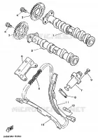 NOKKENAS / KETTING voor Yamaha TRX850 1997