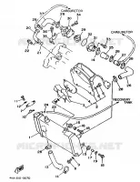 RADIATEUR / SLANG voor Yamaha TRX850 1997